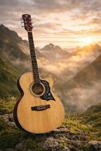 TFLY Semi-Acoustic Guitar with Built-in 3-Band EQ & Tuner - Cutaway Design