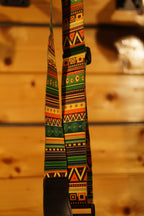 Ethnic Tribal Print Fabric Guitar Strap