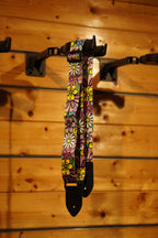 Colorful Floral Design Guitar Strap for Acoustic & Electric Guitars