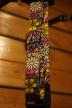 Colorful Floral Design Guitar Strap for Acoustic & Electric Guitars