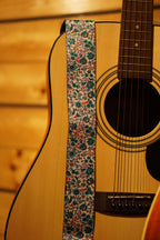 Classic Floral Print Adjustable Guitar Strap